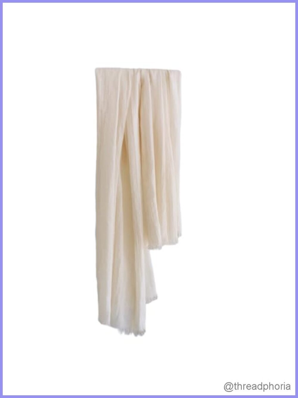 Soft Lightweight Gauze Linen-Feel Shawl Wrap for Women | Summer Scarf |